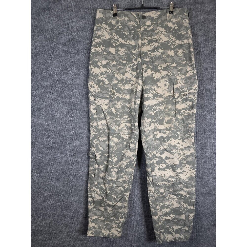 US Army ACU Pants Mens Medium Long Gray Green UCP Digital Camo Ripstop Cargo